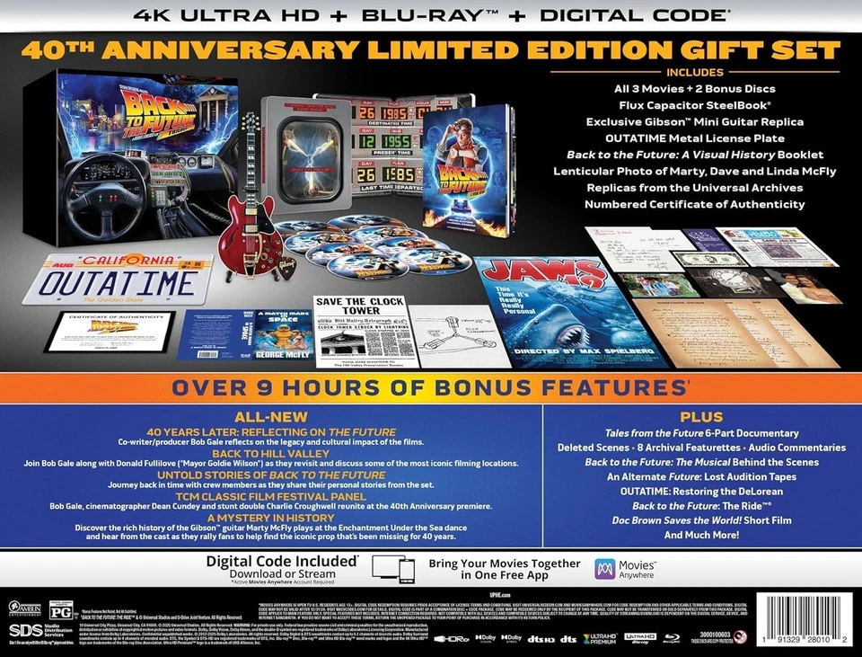 Back to the Future 40th Anniversary 4K Trilogy Steelbook Gift Set Amazon - Image 3 of 3