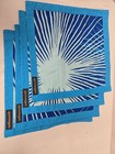Cari belle Batik Napkins 11.8”X11.8” Set of 4 Blue Sunburst — photo 1