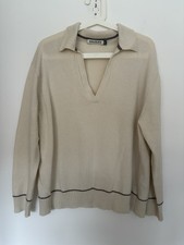 Baukjen Radana Eco-Cashmere Knit Antique White Womens Size 14