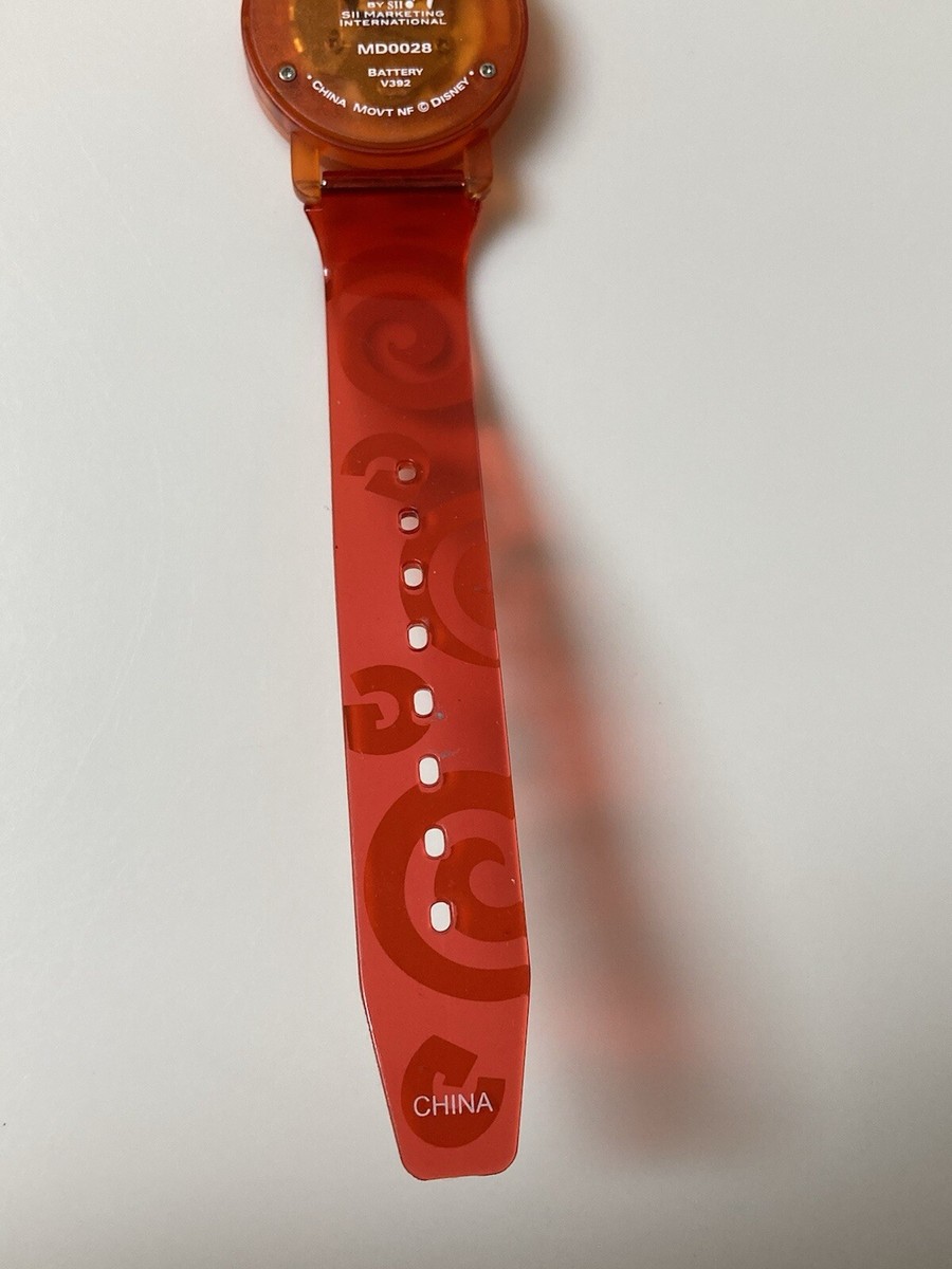 Disney Goofy Digital Watch Orange Swirls Vintage Promo Item