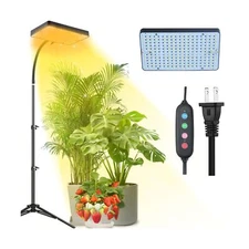 Grow Light with Tripod Stand and Timer, Sunlight Full Spectrum Grow... Fast Ship