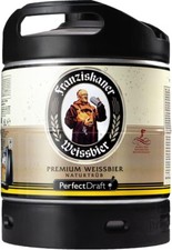 Franziskaner Weissbier Hefeweizen Bier - Perfect Draft  - 6 Liter / 5% Vol.