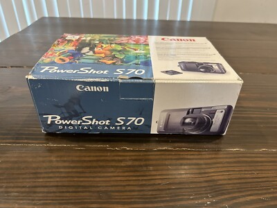Canon Powershot S70 7.1MP Digital Camera NEW In Box With Accessories