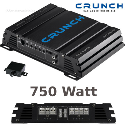 Crunch 750 Watt Digital Verstärker GPX-750.1D 1-Kanal Auto Endstufe Subwoofer