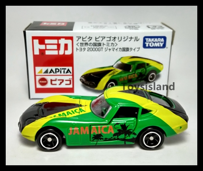 TOMICA APiTA World Flag JAMAICA TOYOTA 2000GT 1/59 TOMY