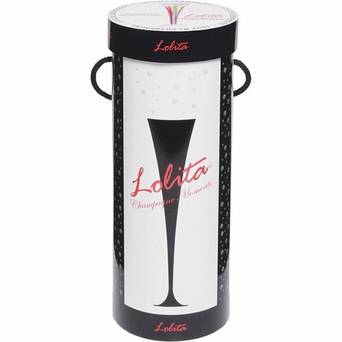 Lolita Hand Painted Champagne Flute Glass, Thank You - Picture 2 of 2