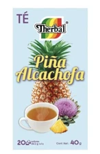 Te de piña con alcachofa avena te verde te rojo 30 tea bags Natural vegan