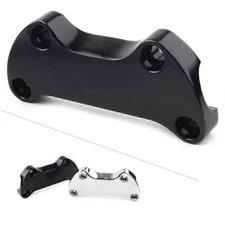 Smooth Handlebar Riser Top Clamp For Harley Dyna Softail Sportster FX FXR