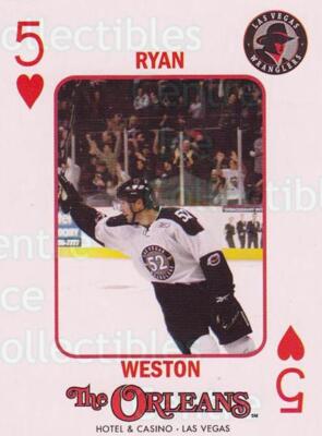 2009-10 Las Vegas Wranglers Playing Card #31 Ryan Weston