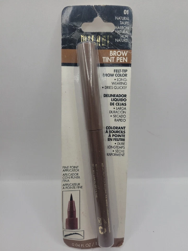 New Milani Brow Tint Pen Fine Felt Tip Marker 01 Natural Taupe 0.04 fl oz - Image 2 of 4