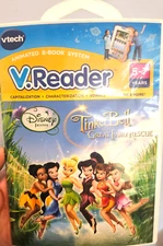 V Tech Animated E-Book System V Reader Disney Fairies Tinker Bell Great rescue