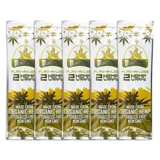 True Hemp FLAV-R-LESS (Unflavored) Herbal Rolling Papers (5 Pouches, 2 Per Pack)