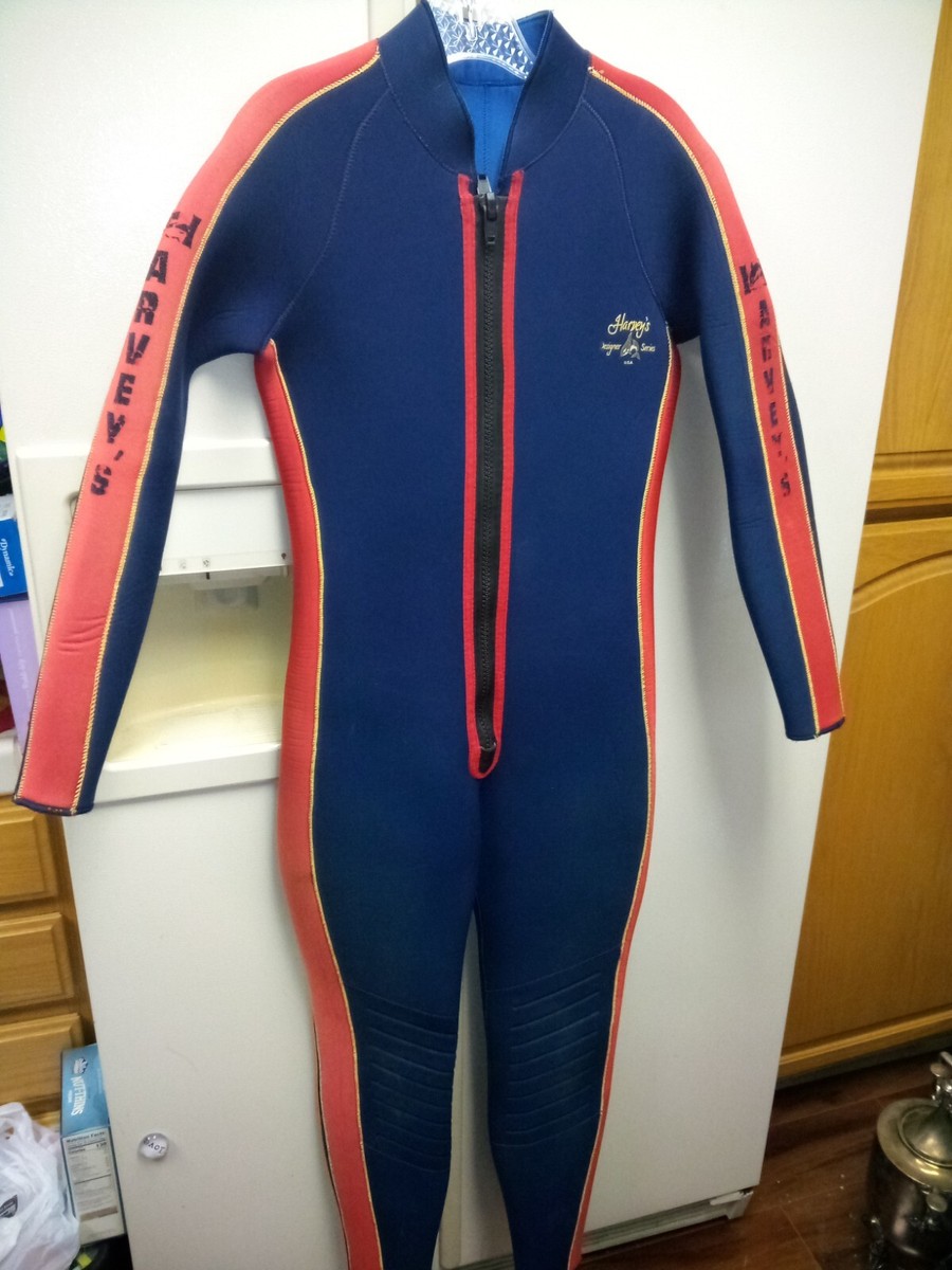 VINTAGE Harvey's Designer Series USA Warm 7mil Long Wetsuit Diving