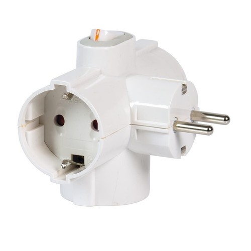 Fanton 82601-e Type F (schuko) Type F (schuko) Power Socket Adapter
