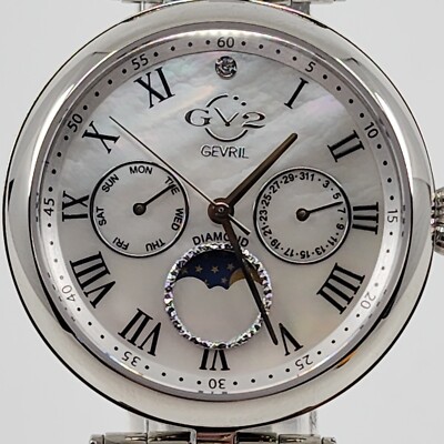 Gv2 by Gevril Women's 12518 Florence MOP Dial SS Bracelet Swiss