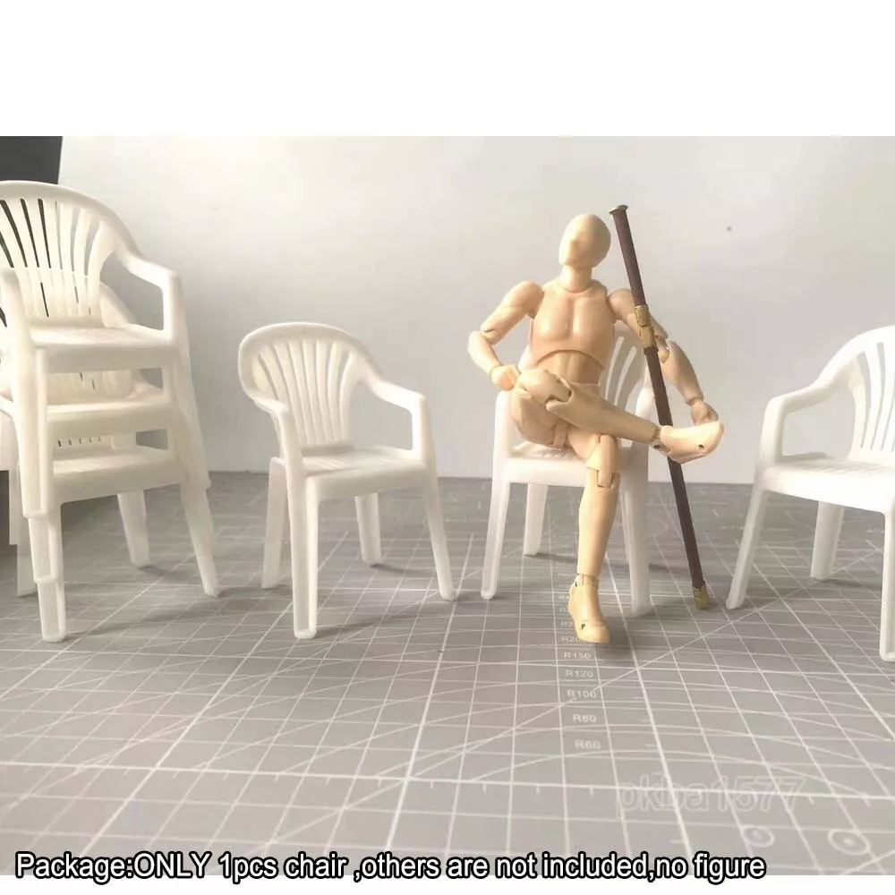 White 1/12 scale Devil May Cry Vergil Chair Model For 6 Action Figure