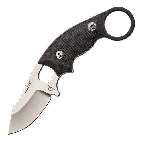 Hogue Knives EX-F03 2.25" Clip Point Tumbled 154CM Black G10 35339