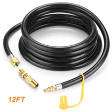 12 FT Propane Hose for Blackstone RV to Gas Grill, 1/4" Quick Connect  Adapter
