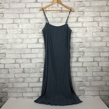 MADEWELL NWT $128 Teapot Blue Plissé Goldie Pleated Tank Dress sz 14 NM452