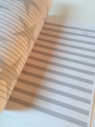 Flight of the Keytars 12 Stave Song Writing Journal Music Composition Notebook - Picture 3 of 5