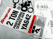 Service Repair Kit for YA642- SNAP ON 2Ton Floor Jack -Decal and Freeze plugs