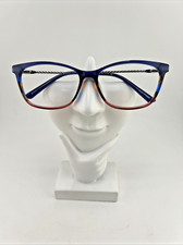 Nicole Miller Barnell Designer Eyeglasses Frames Maritime Blue 57-15-140 READ 