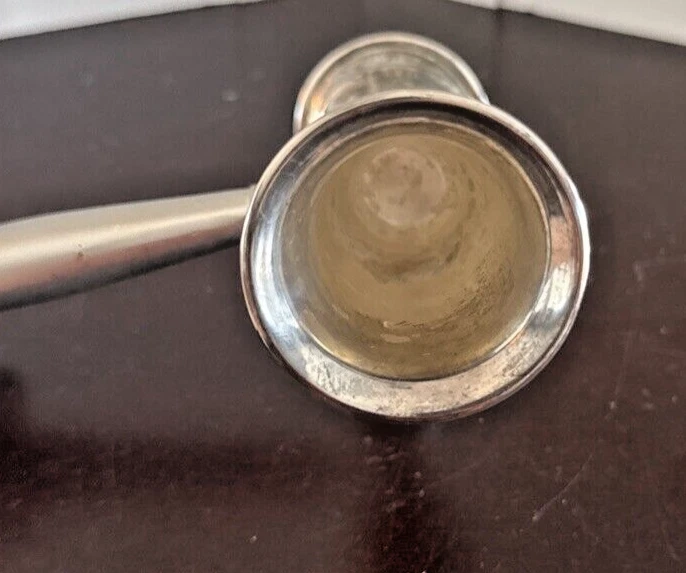 Toalla Vela Apagador Doble Cara Tono Plata Vintage Foto 3 de 4