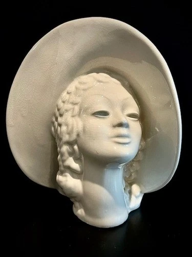 Large Vintage Royal Haeger Lady Head Vase