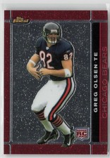 2007 Topps Finest Greg Olsen Rookie RC Card #127 Chicago Bears Football NFL. rookie card picture