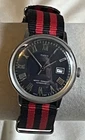 Vintage Timex Viscount British Slate Dial Calendar Date Automatic Men's Watch