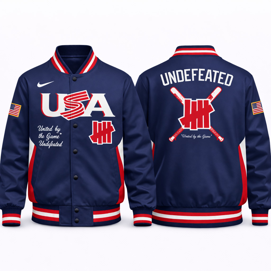 2026 World Baseball Classic USA Team Undefeated - All Over Baseball Jacket