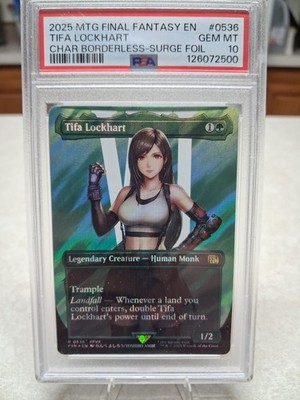 PSA 10 Magic the Gathering MTG Tifa Lockhart Surge Foil 536 Final Fantasy