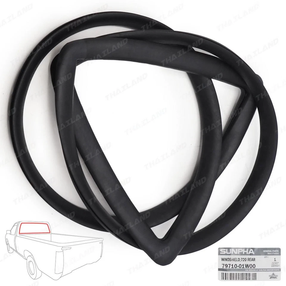 1 pc. Sello de goma parabrisas trasero para Nissan Datsun 720 1982-1986 Foto 3 de 4