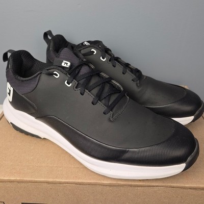 FootJoy Tour Rival Golf Shoes Mens 13 Black Spiked Cleats  display picture 2
