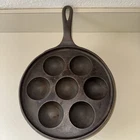 New ListingVintage Griswold 962 Cast Iron Aebleskiver Danish Cake Pan Egg Poacher US