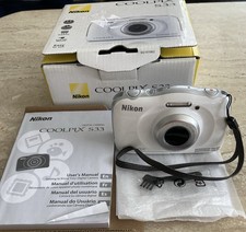 Nikon COOLPIX S33 13.2MP Digital Camera - White for sale online | eBay