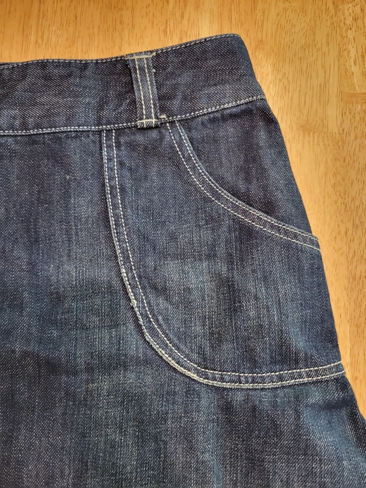 Falda midi con paneles vaqueros de la colección Michael Kors talla 6 Foto 3 de 4