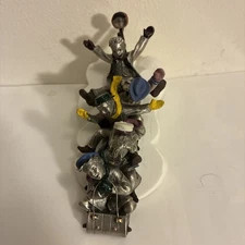 Hudson Pewter Villagers Limited Edition #7251 Toboggan Ride #1159/1500 NOS/NIB