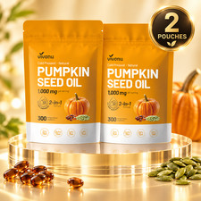 Pumpkin Seed Oil Saw Palmetto 2 Pack 600 Softgels 1000mg