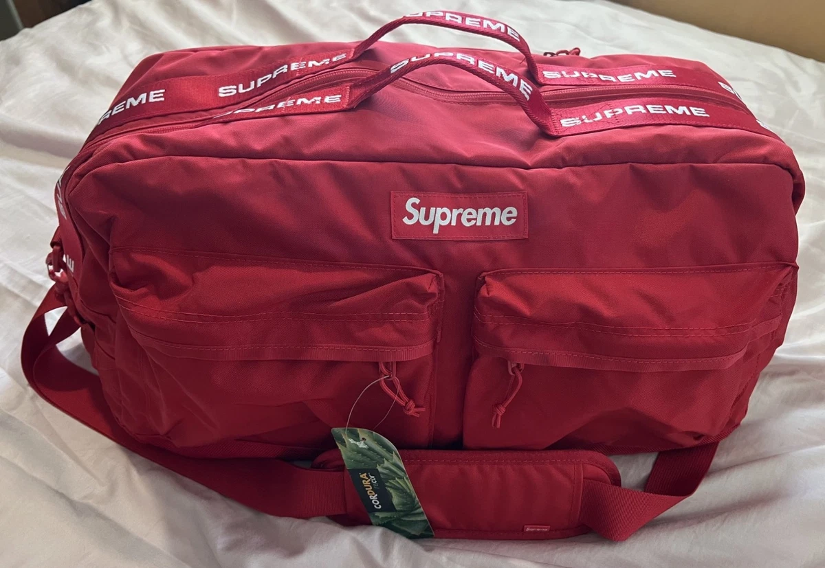 Supreme Red Duffle Bags for Men for sale | eBay