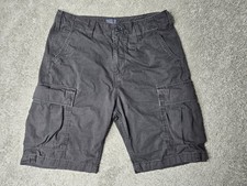 Levi's Cargo Shorts Men's Size 31 Color Black 100 Cotton 9" Inseam Pre-owned