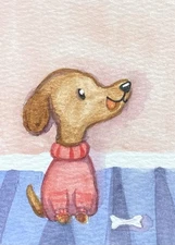 ACEO Original Mixed Media Painting Art