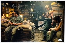 Tom Berenger Signed 11x17 "You know, the best way to escape from reality?" JSA