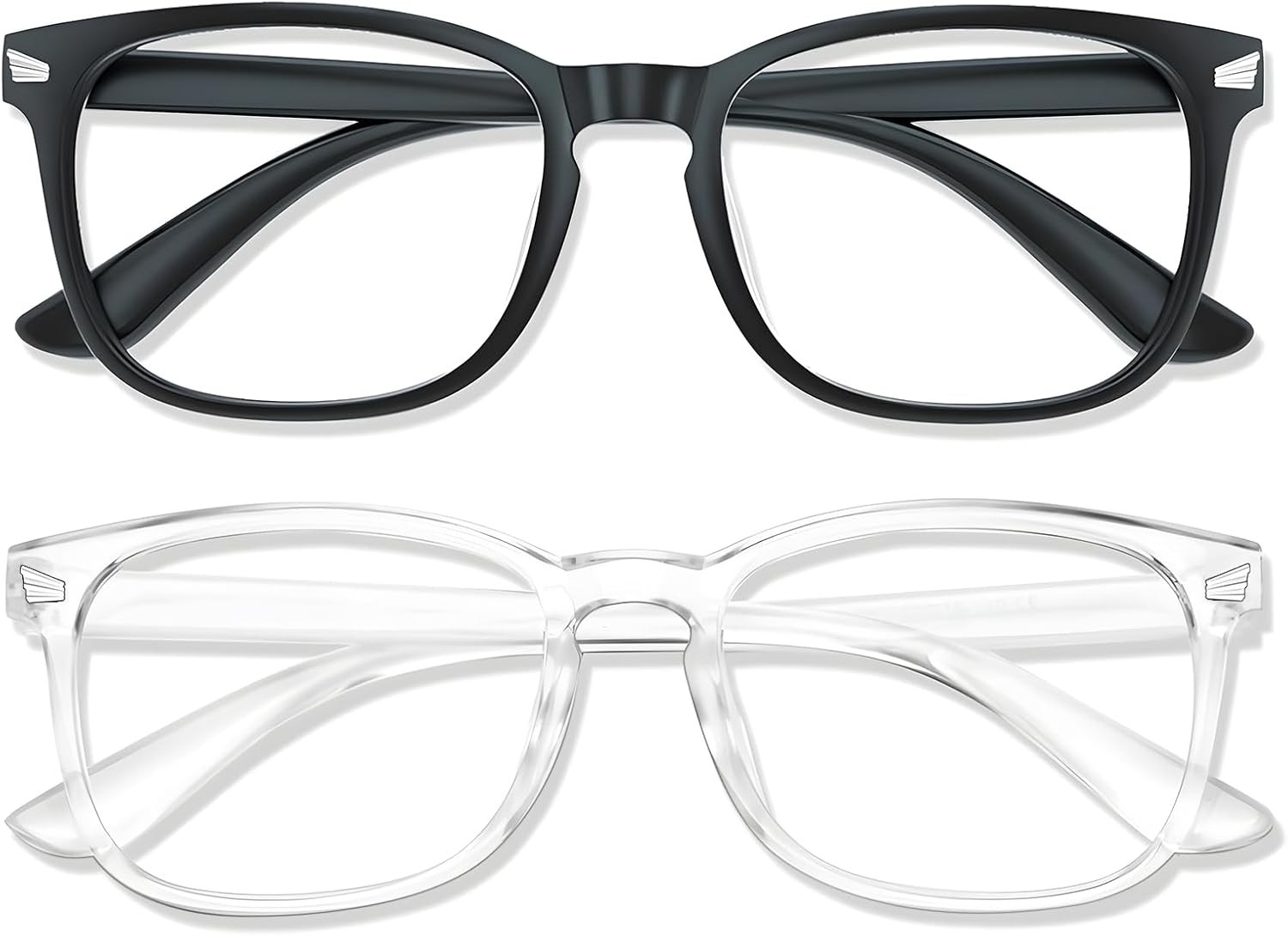 Blue Light Glasses for Woman Men | 99% Blocking 2 Pack Mix Color-1-image