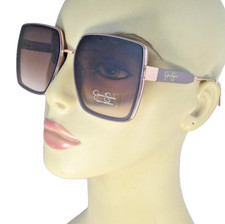 JESSICA SIMPSON Geometric Rims Mauve  Rose Gold Sunglasses J6015-MO