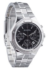 Reloj Hombre Bulova Precisionist Octagon Clásico Cronógrafo Taquímetro 96B410
