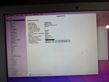 Apple MacBook Air A1466 2017 Model - 13 inch 1.8ghz i5 8gb Memory 128 SSD