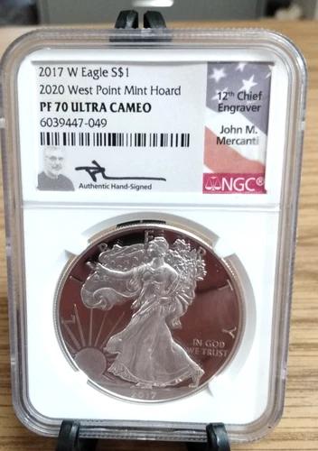 Photo of a 2017-W American Silver Eagle Proof from an eBay listing that sold on Jul 22, 2026