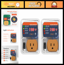 Surge Protector for Refrigerators, Voltage & Brownout Protection, 120V 15A, 2 Pa