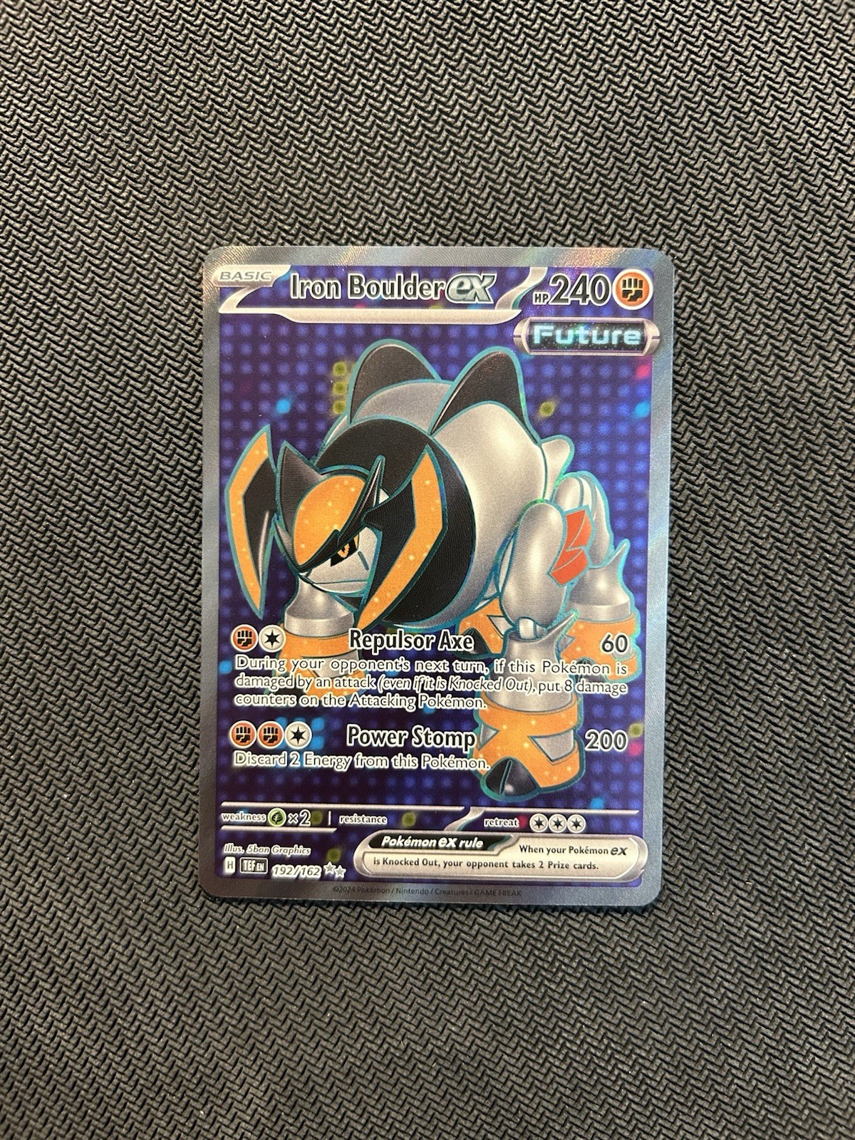 Pokemon TCG Iron Boulder ex 192/162! NM Condition! See Description!